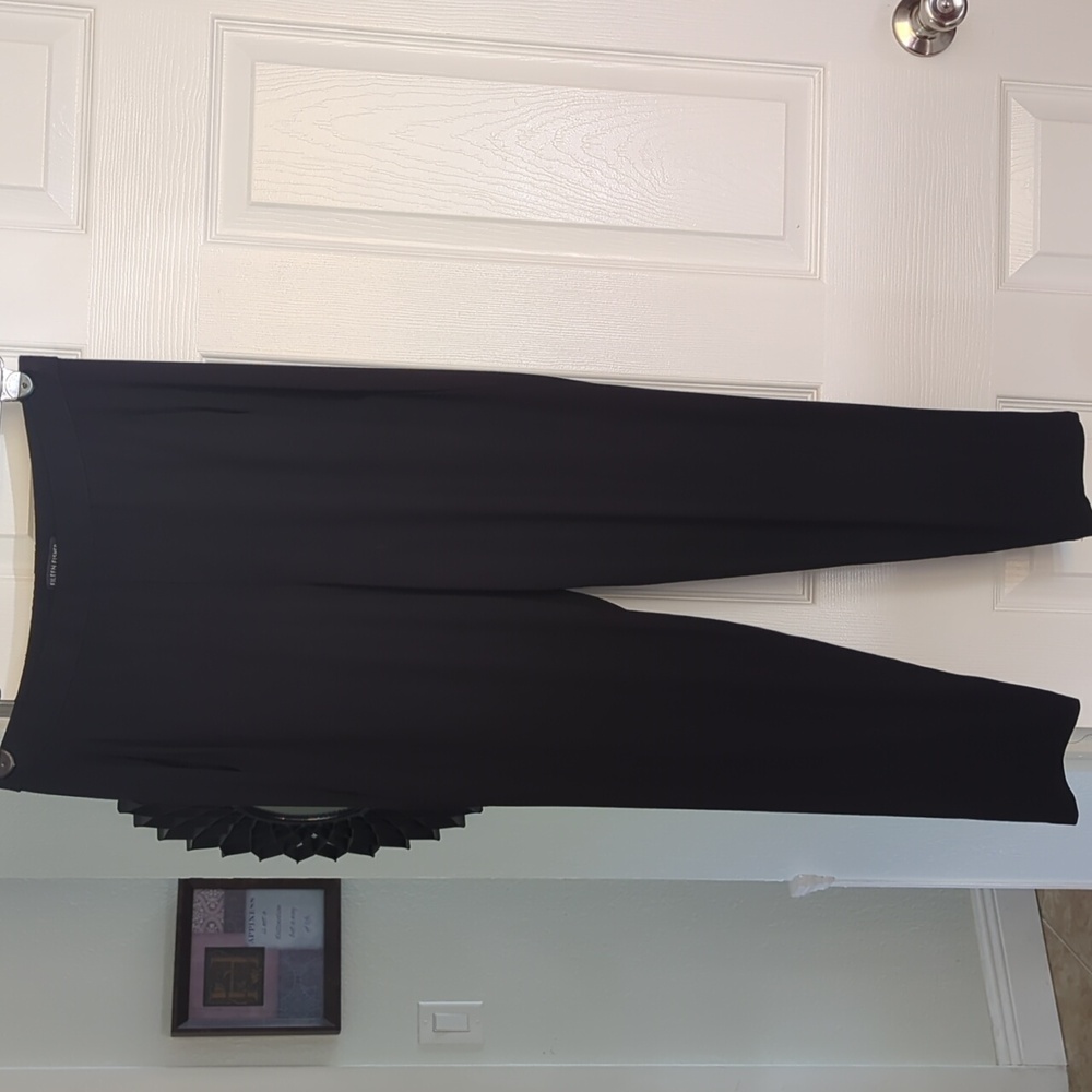 Eileen Fisher Black Stretch Waist, Side Pockets Women's Pants Size SP